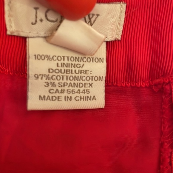 J.CREW Pencil Skirt Exploded Eyelet Watermelon Red Pink No.2 Pencil Size 0 XS - Picture 6 of 8